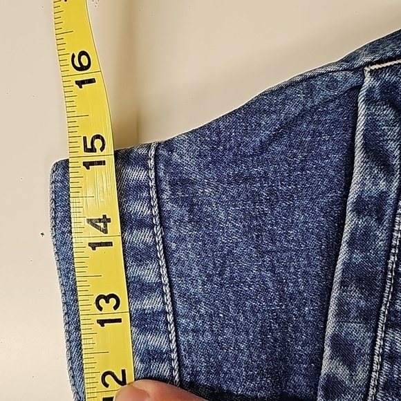 Eddie Bauer button front vintage 90's denim skirt, Size 10 - Picture 5 of 6